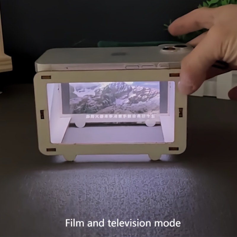 Home Cinema Experience - Proyektor Ponsel Holografik 3D DIY Mini