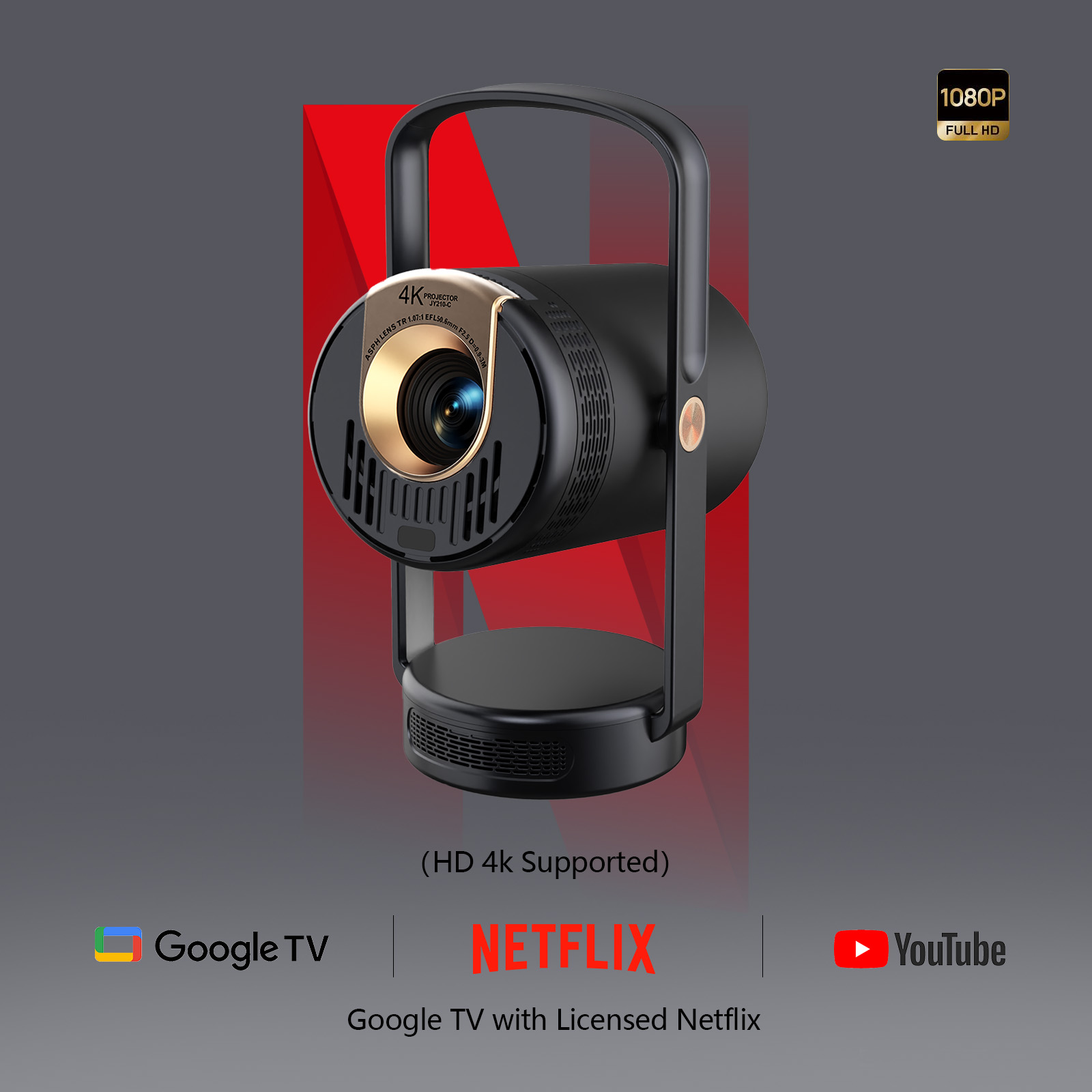 Home Cinema Movies - Proyektor Portabel Pintar Baru 2026 1080P