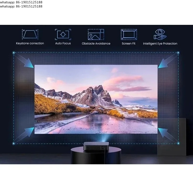 Home Cinema Laser Projector - Proyektor Laser Portabel Full HD 1080P,