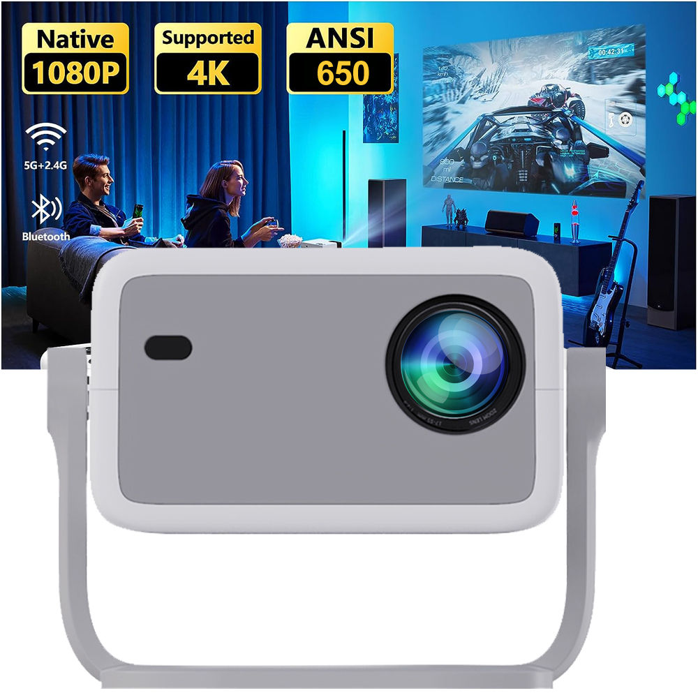 Home Cinema Hdmi - WZATCO WL018 proyektor Full HD 1080P,