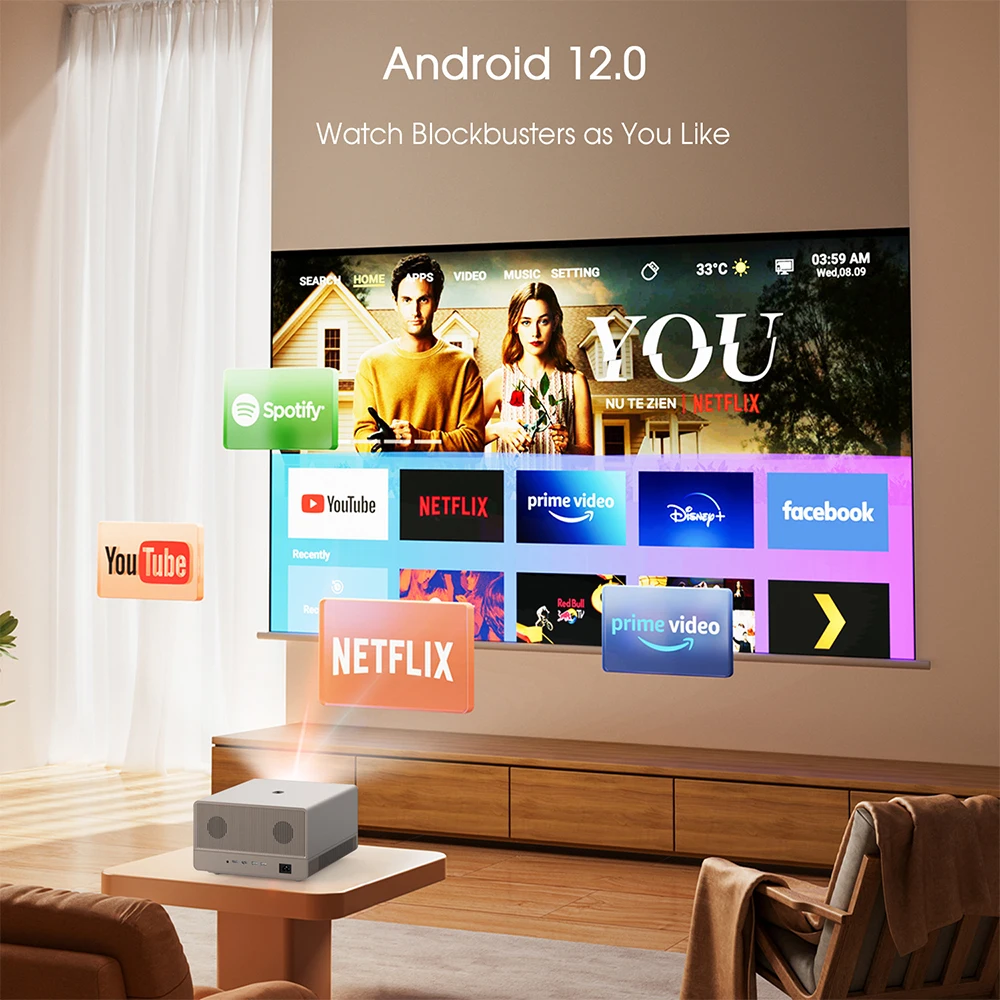 Home Cinema Hdmi - 2026 jual Proyektor Lampu ZXY 4K