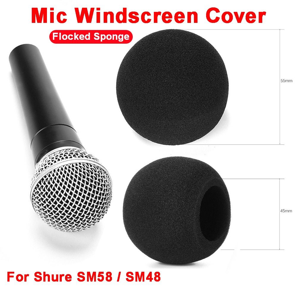 Shure Mic Mv7 - Penutup Mikrofon Pengganti, Busa Spons Berbulu,
