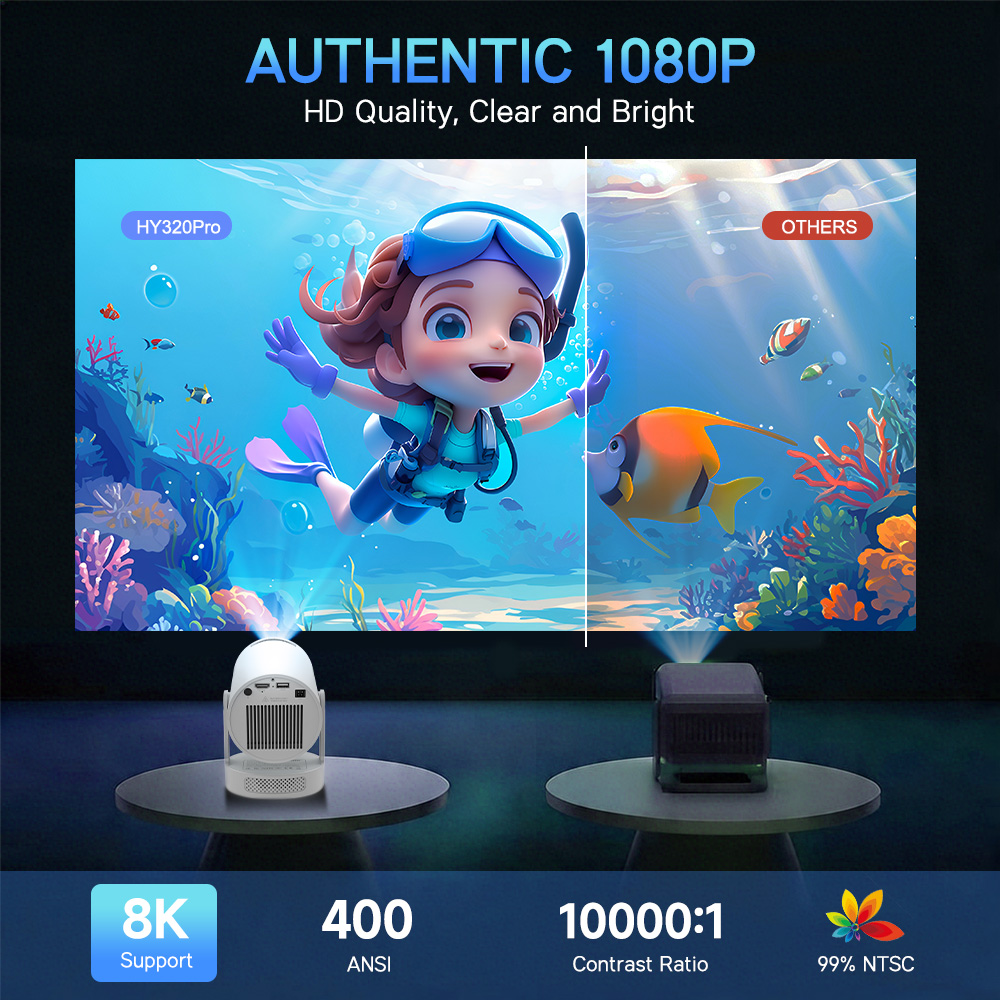Proyektor Magcubic Android 14  - Home Cinema Pc ulasan dan harga