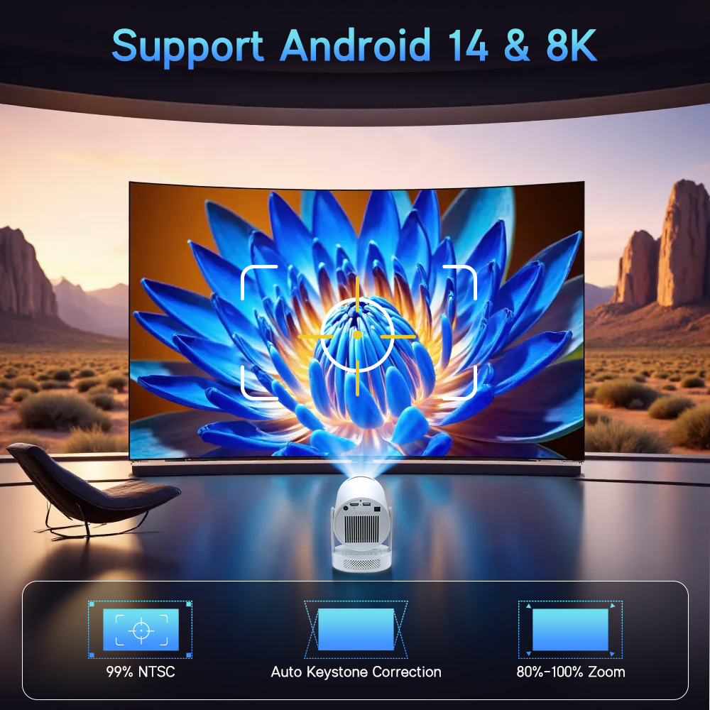 Proyektor Magcubic Android 14  - Home Cinema Pc ulasan dan harga