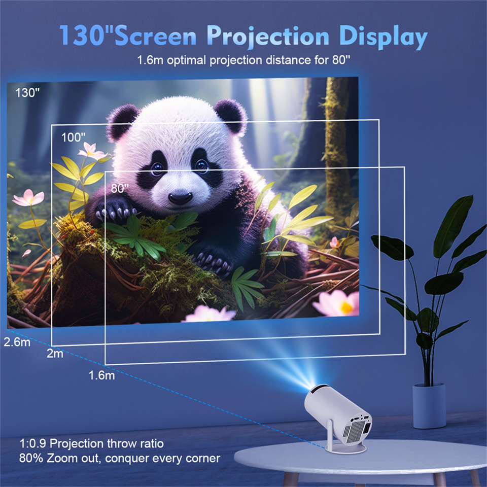 Proyektor HY300 Baru 2026 4K A - Home Cinema Hdmi ulasan dan harga