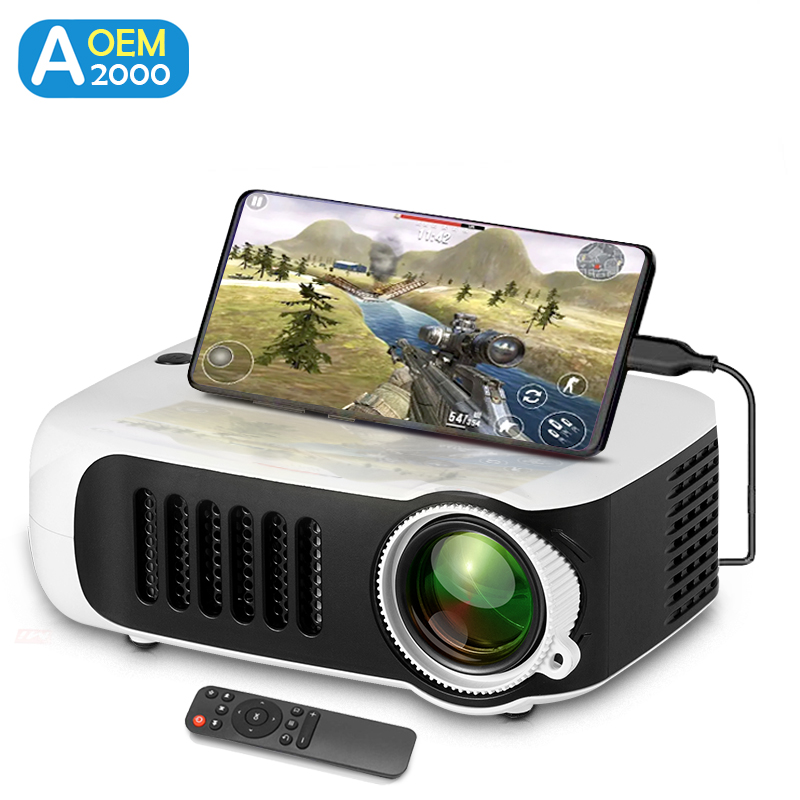 A2000 Proyektor Mini Portabel  - Home Cinema Laser Projector ulasan dan harga