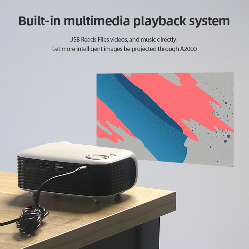 A2000 Proyektor Mini Portabel  - Home Cinema Laser Projector ulasan dan harga