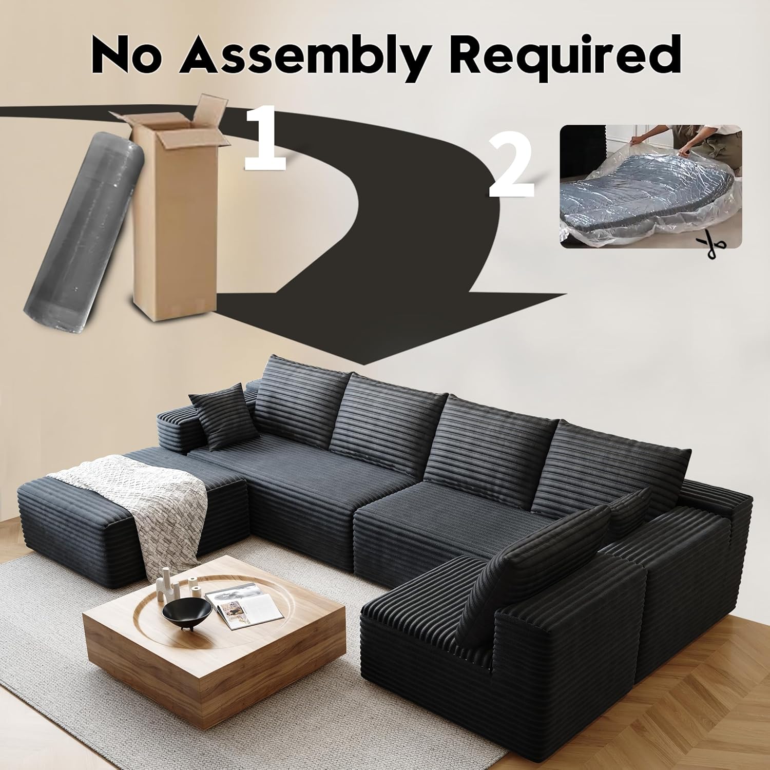Sofa sectional bergaya awan, d - Recliner Sofa Cover ulasan dan harga