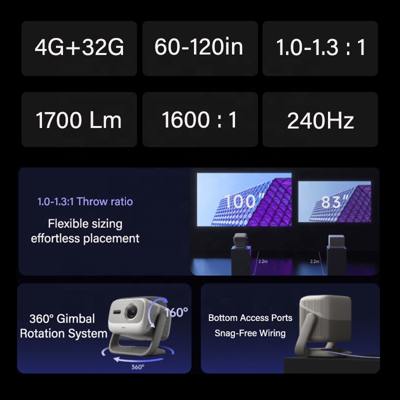 Proyektor BARU ProjectorN3 4K  - Home Cinema Laser Projector ulasan dan harga