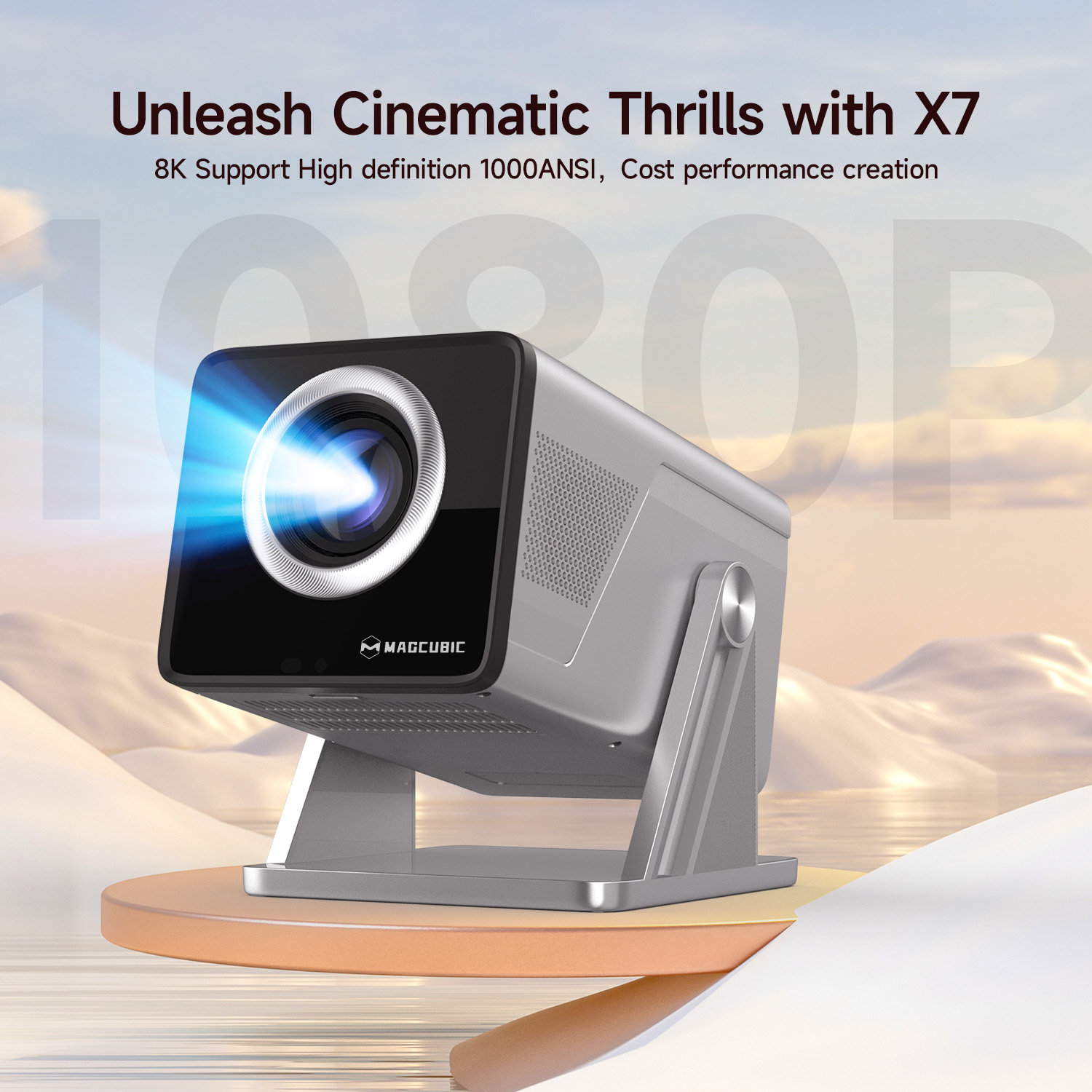 Proyektor Magcubic 8K HD 1080P - Home Cinema Hdmi ulasan dan harga