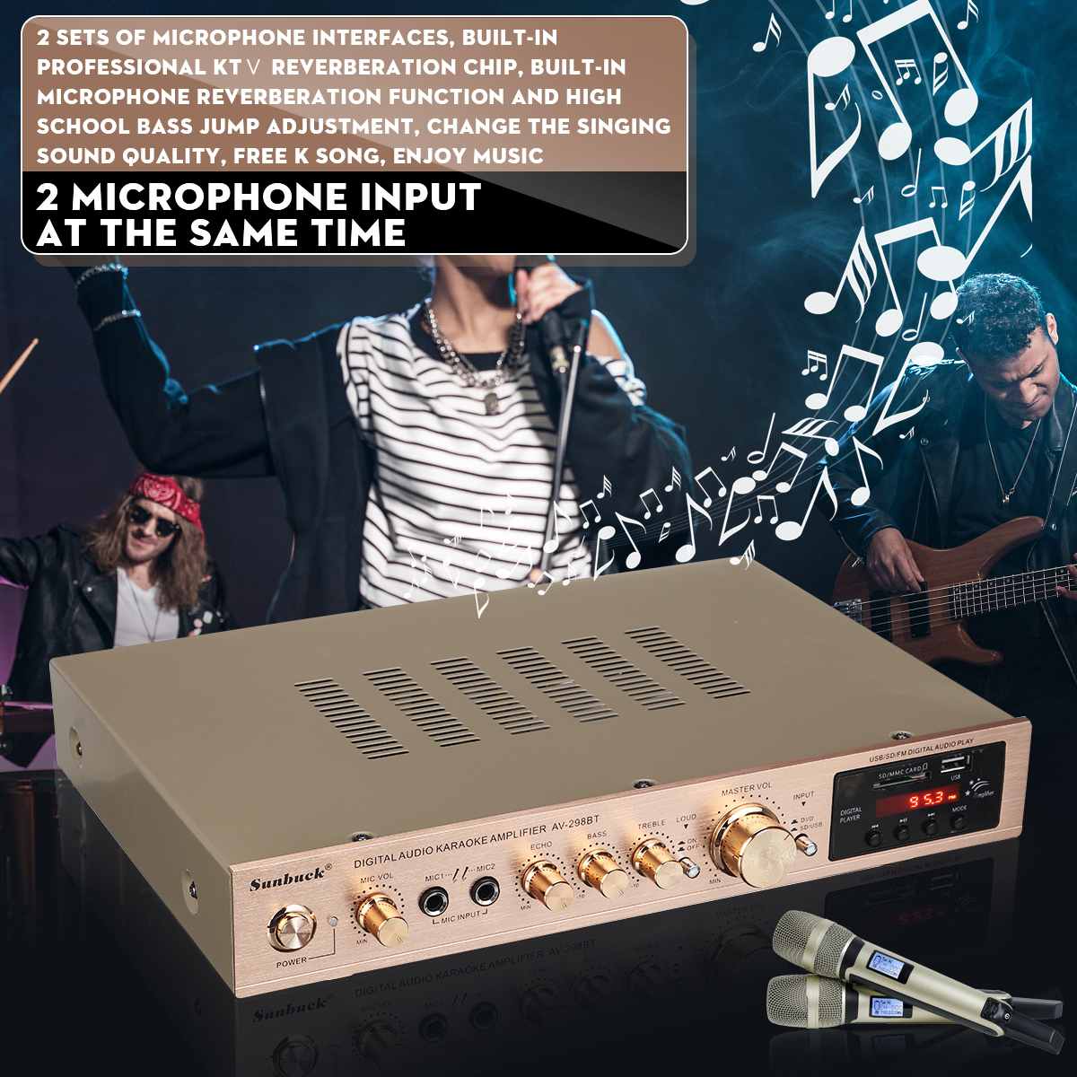 110/220V 2000W Amplifier Daya  - Genius Home Cinema ulasan dan harga