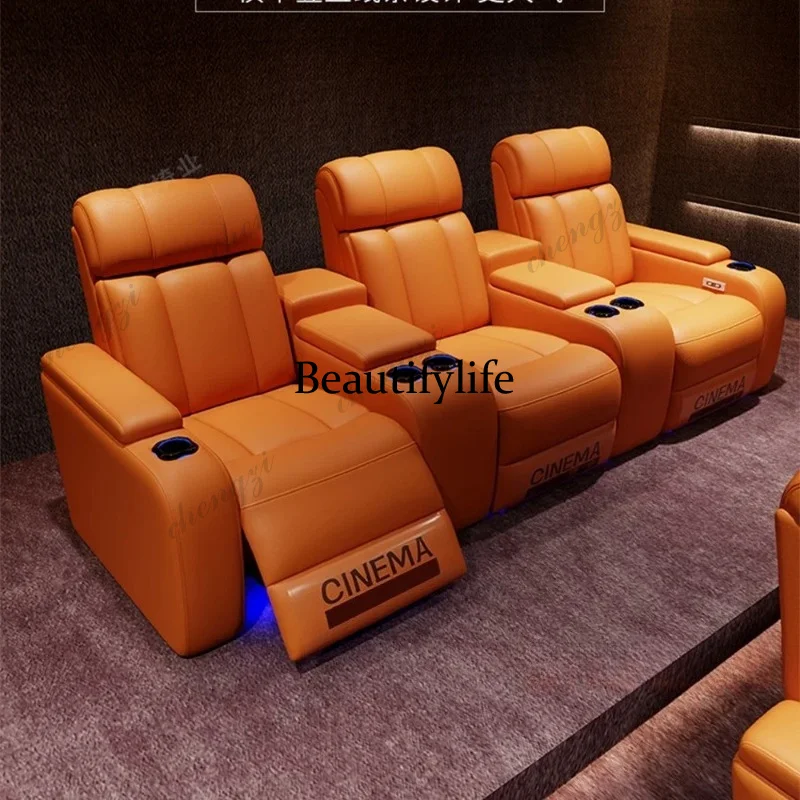 Kursi Bioskop Elektrik Kulit A - Home Cinema Recliner Chairs ulasan dan harga