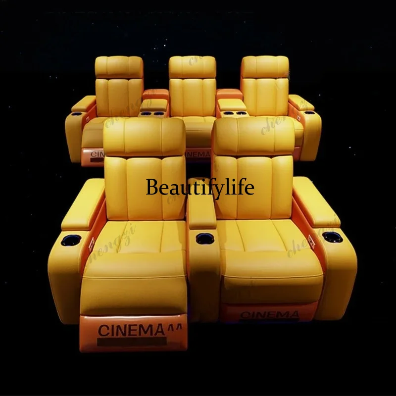 Kursi Bioskop Elektrik Kulit A - Home Cinema Recliner Chairs ulasan dan harga