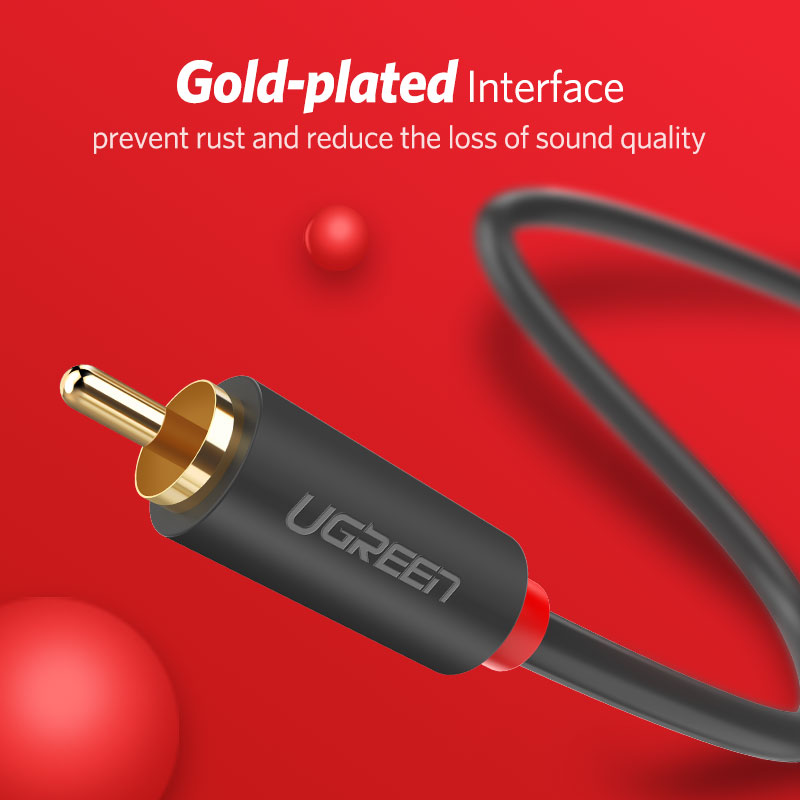 UGREEN 2RCA Ke 2 RCA Kabel Aud - Genius Home Cinema ulasan dan harga