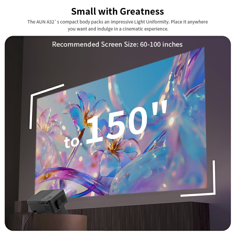 AUN A32 Pro Android 13 Proyekt - Home Cinema Movies ulasan dan harga