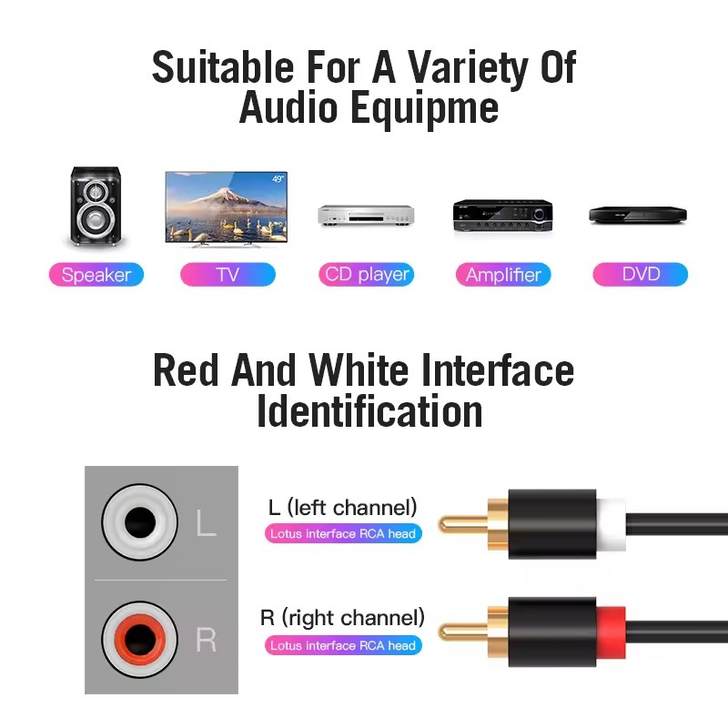 Kabel RCA Ganda HIFI Stereo 2  - Home Cinema Marantz ulasan dan harga