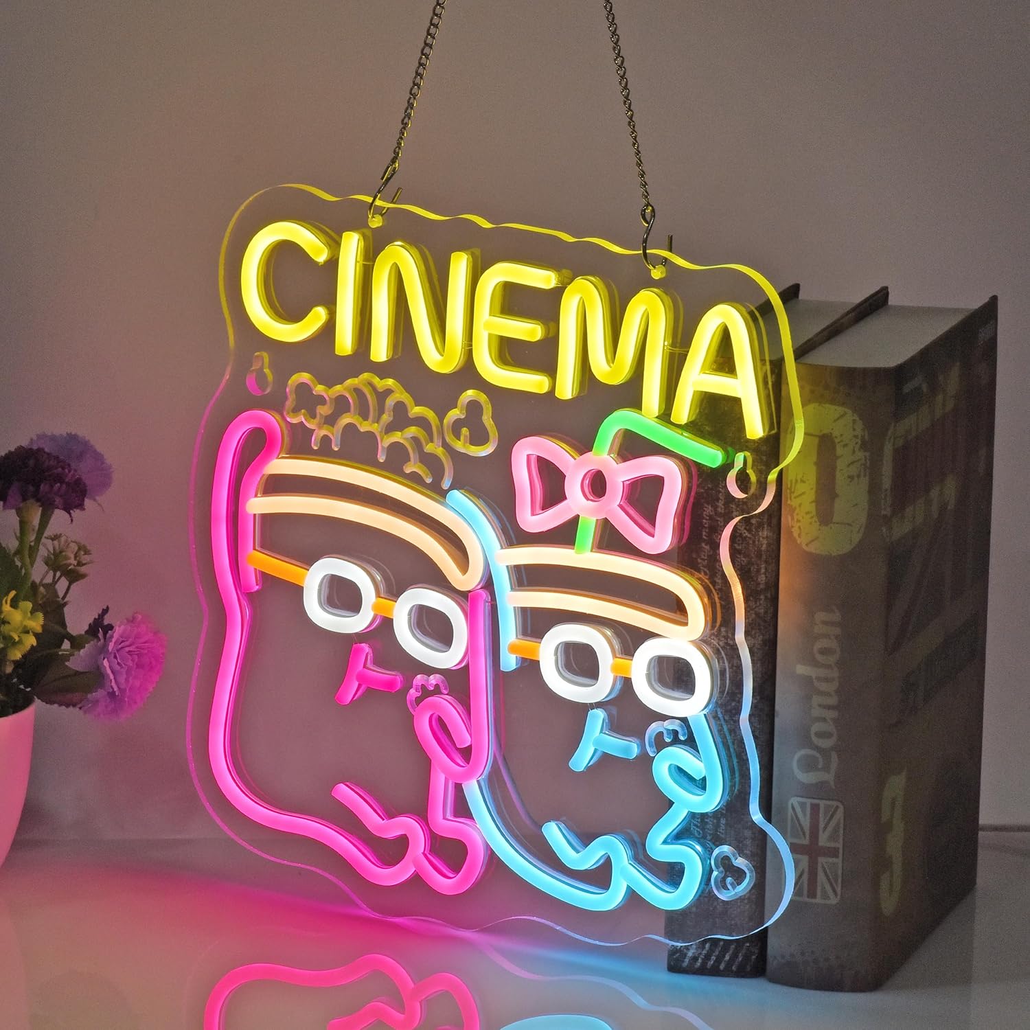 Lampu Neon LED Cinema untuk Po - Home Cinema Movies ulasan dan harga
