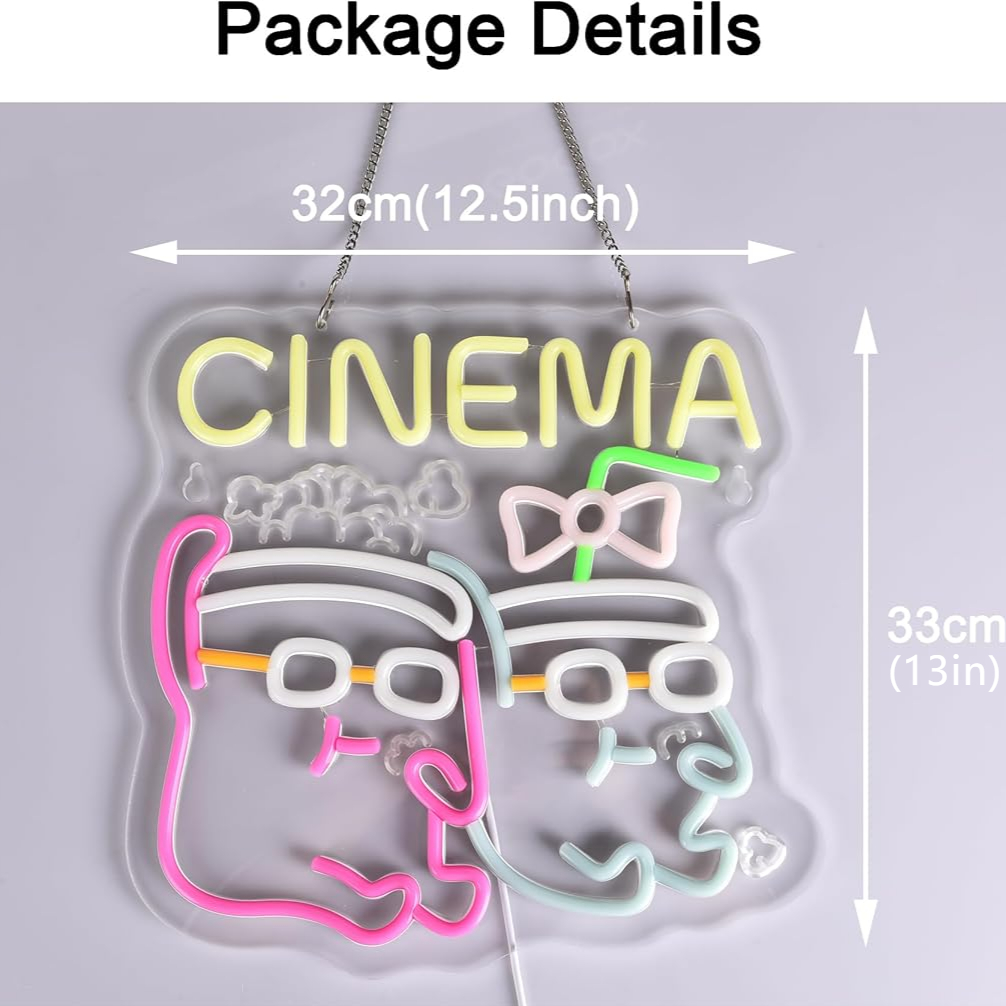 Lampu Neon LED Cinema untuk Po - Home Cinema Movies ulasan dan harga