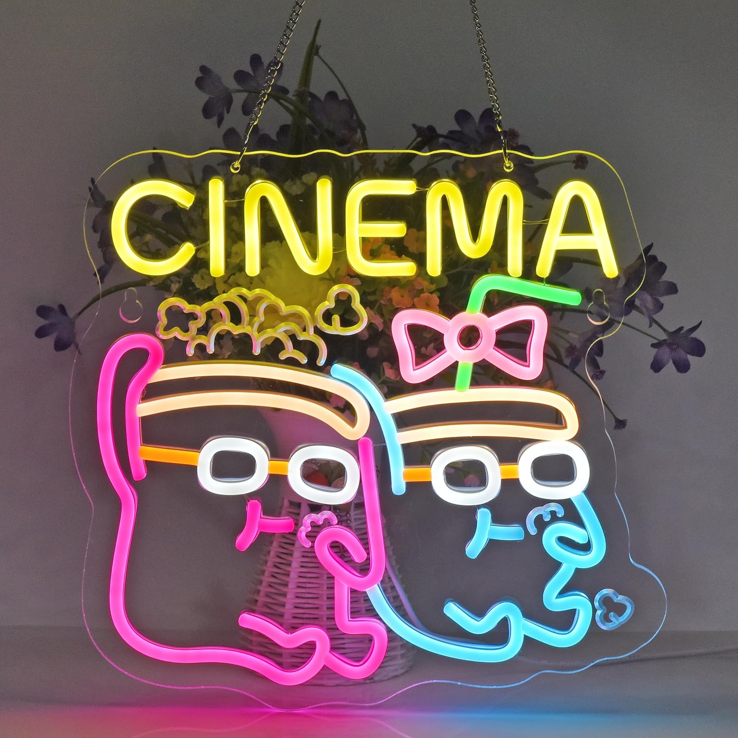 Lampu Neon LED Cinema untuk Po - Home Cinema Movies ulasan dan harga