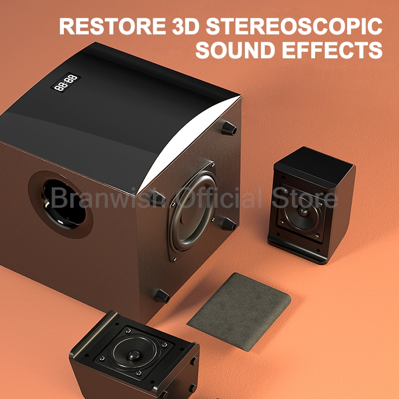 2.1 Amplifier Kotak Suara 31W  - Home Cinema Pc ulasan dan harga