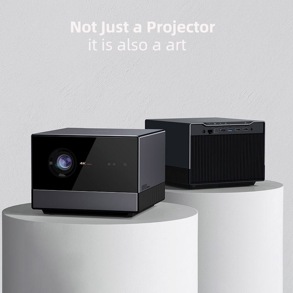 Proyektor F6 4K Max 8K 4 LED S - Home Cinema Laser Projector ulasan dan harga