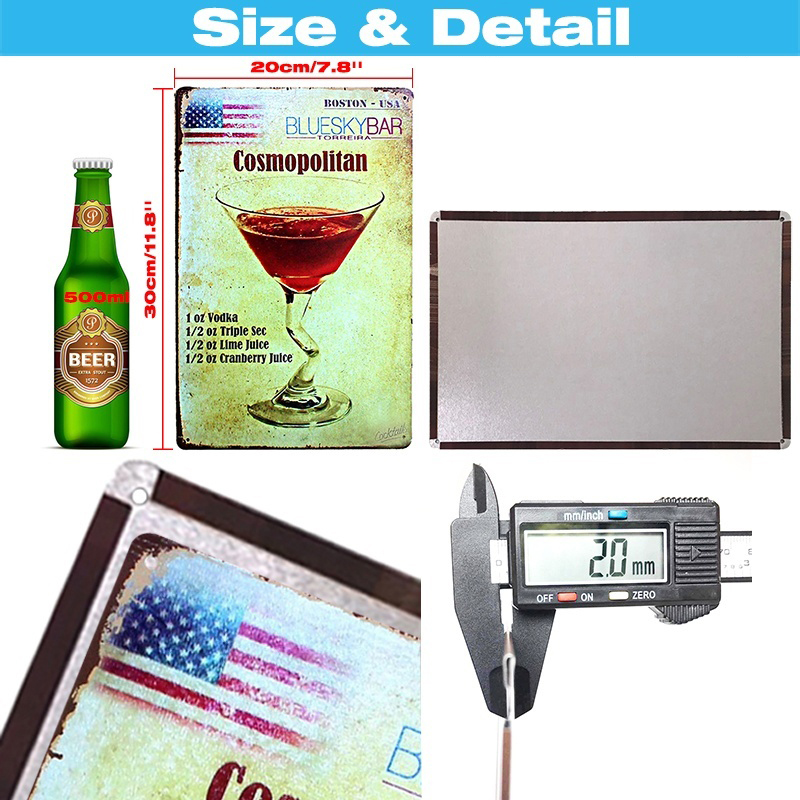 Poster Tanda Timah Klasik Plak - Home Cinema Logo ulasan dan harga