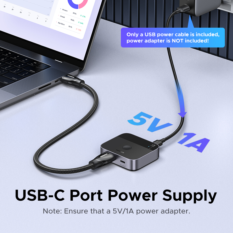 UGREEN HDMI USB C Switch 2 In  - Home Cinema Pc ulasan dan harga