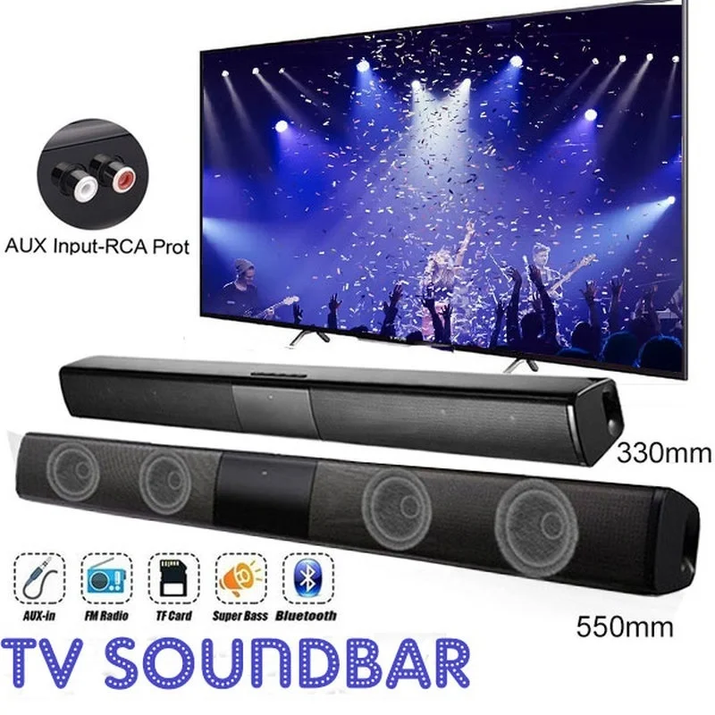 Soundbar daya tinggi 40W untuk - Home Cinema Pc ulasan dan harga