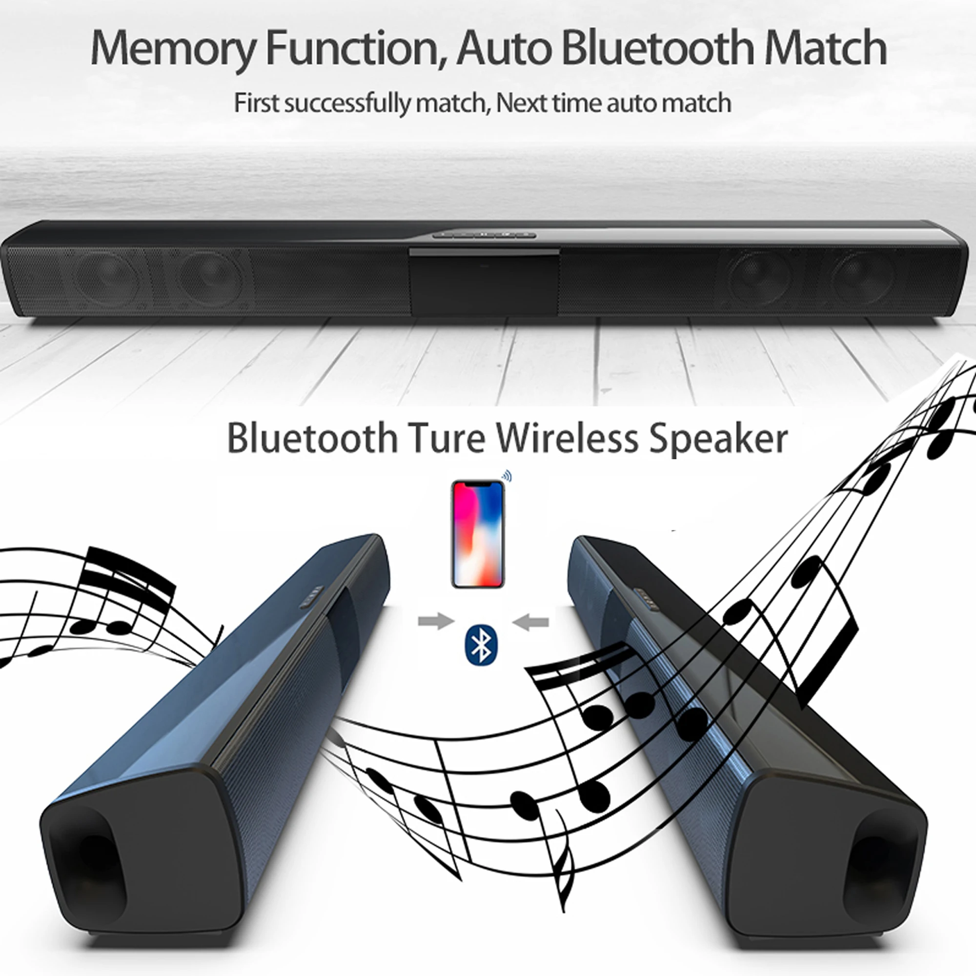 Soundbar daya tinggi 40W untuk - Home Cinema Pc ulasan dan harga