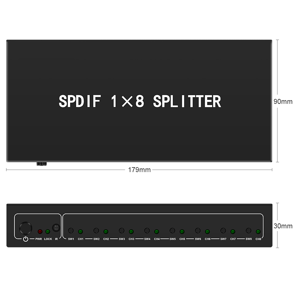 Pemisah Audio optik, 1 in 8 Ou - Home Cinema Marantz ulasan dan harga