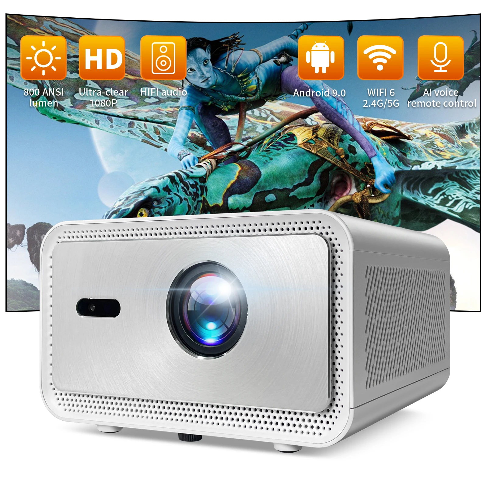 Proyektor 4K Ultra HD 2025 den - Home Cinema Experience ulasan dan harga
