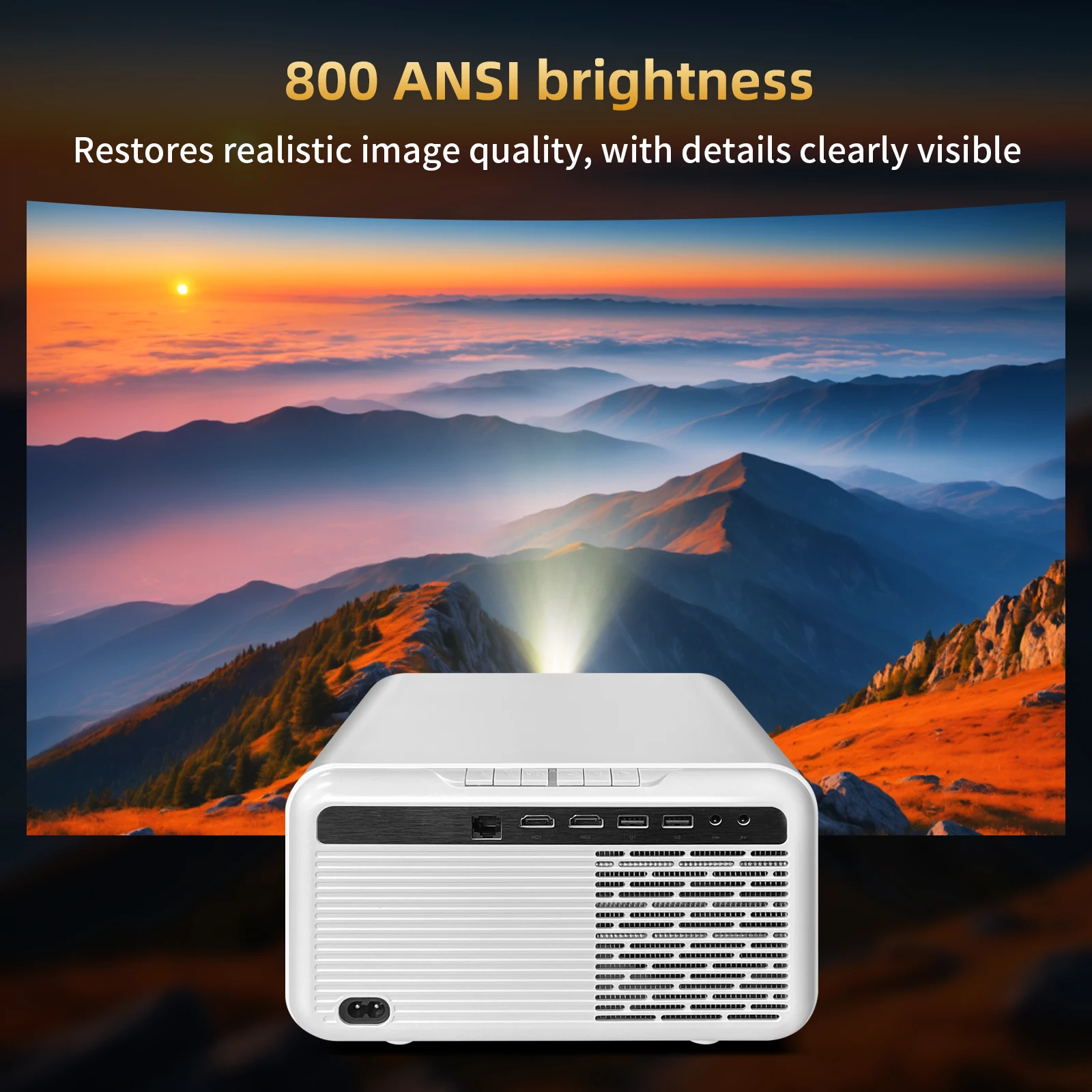 Proyektor 4K Ultra HD 2025 den - Home Cinema Experience ulasan dan harga