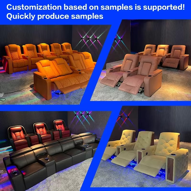 Kursi Sofa Reclining Kulit Tun - Home Cinema Recliner Chairs ulasan dan harga