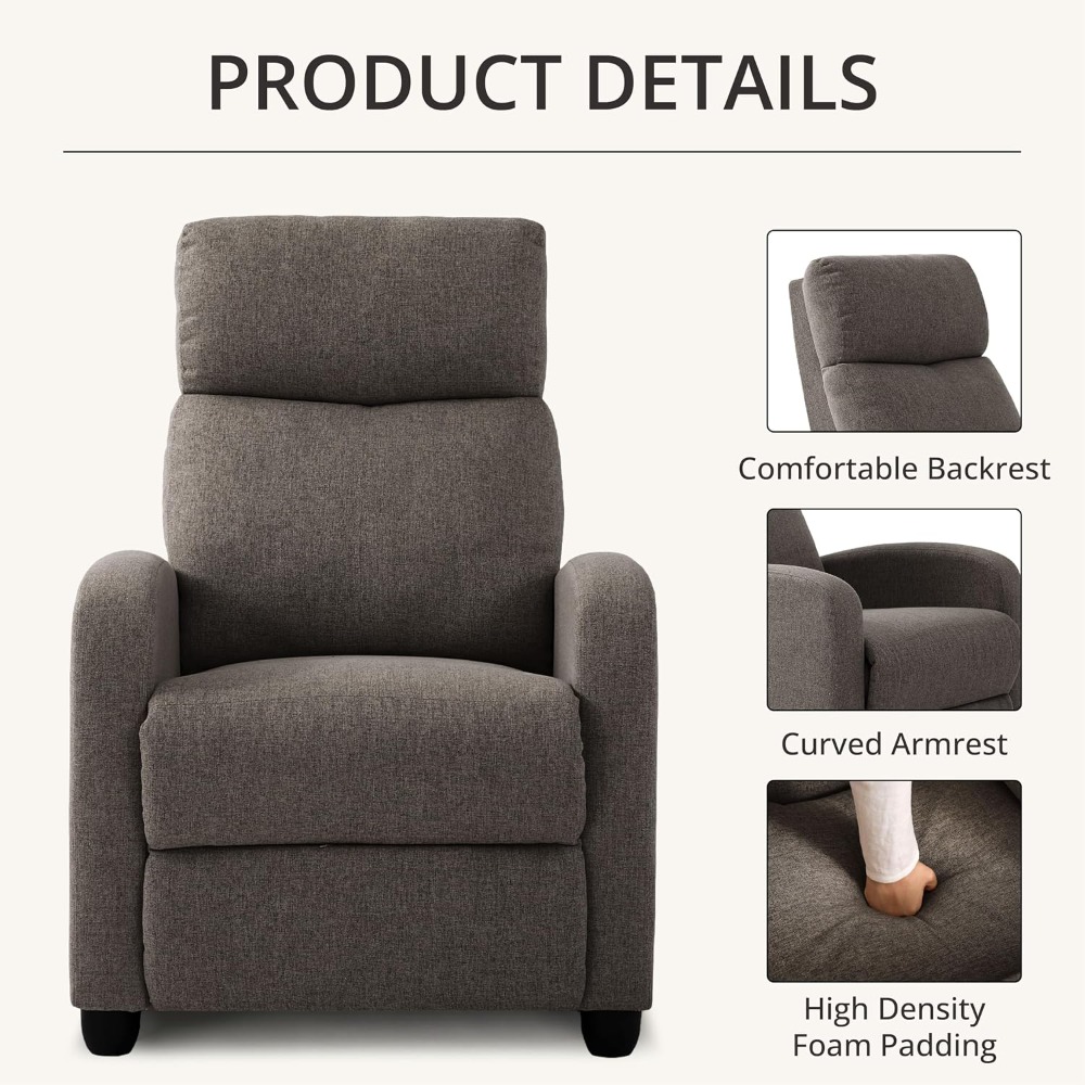 Kursi Santai Dorong Manual Mod - Home Cinema Recliner Chairs ulasan dan harga