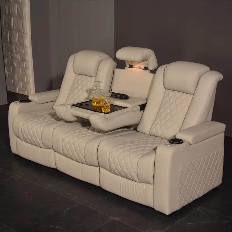 Sofa bioskop elektrik 3 duduka - Home Cinema Recliner Chairs ulasan dan harga