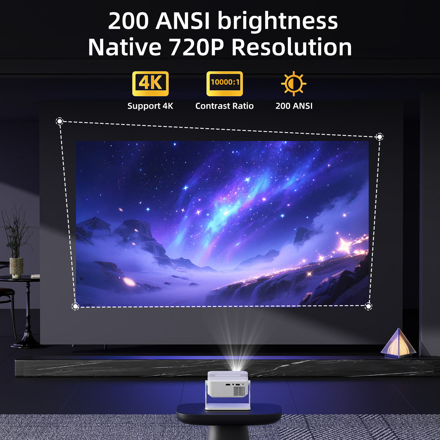 Proyektor Xnano HA109 4K Andro - Home Cinema Hdmi ulasan dan harga