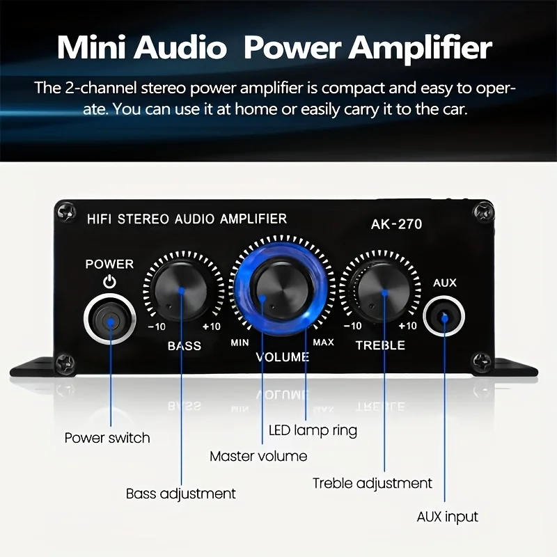 AK-270 400W Amplifier Daya Min - Genius Home Cinema ulasan dan harga