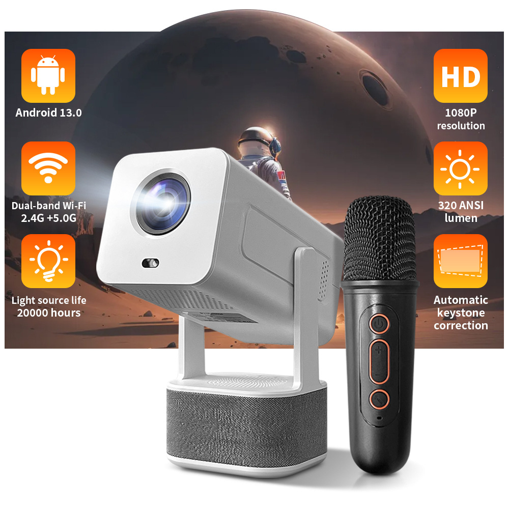 Proyektor Karaoke Luar Ruangan - Home Cinema Karaoke Projector ulasan dan harga