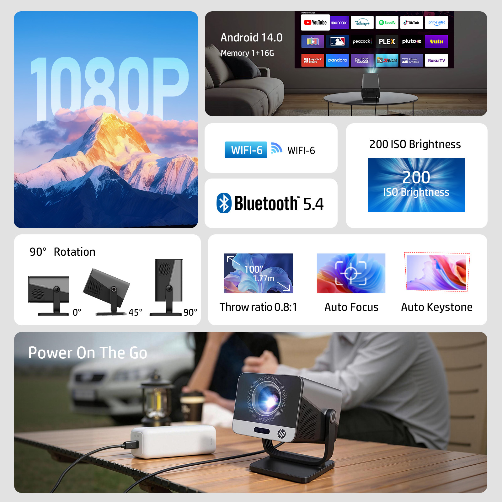 Proyektor HP MC475 Berlisensi  - Home Cinema Hdmi ulasan dan harga