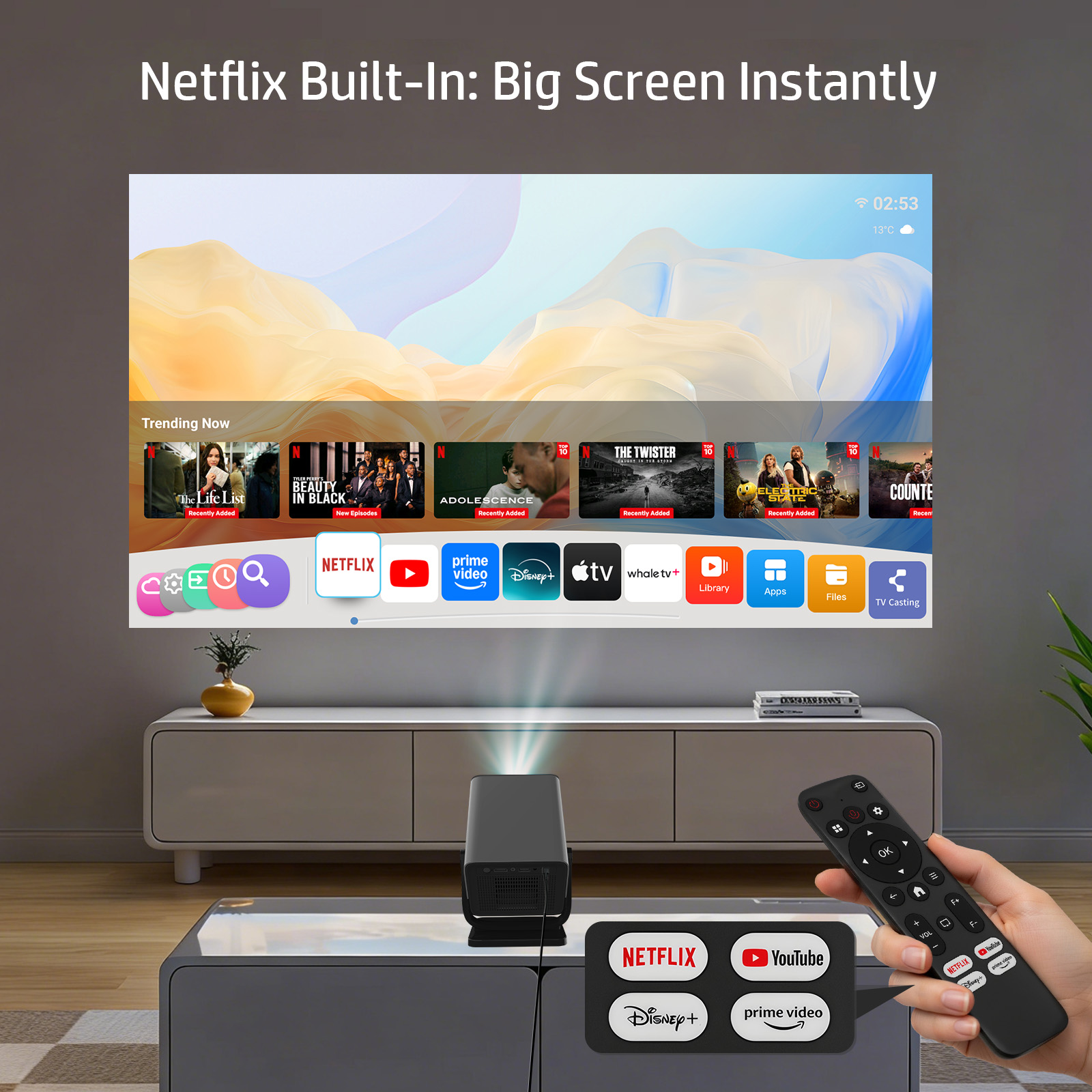 Proyektor HP MC475 Berlisensi  - Home Cinema Hdmi ulasan dan harga