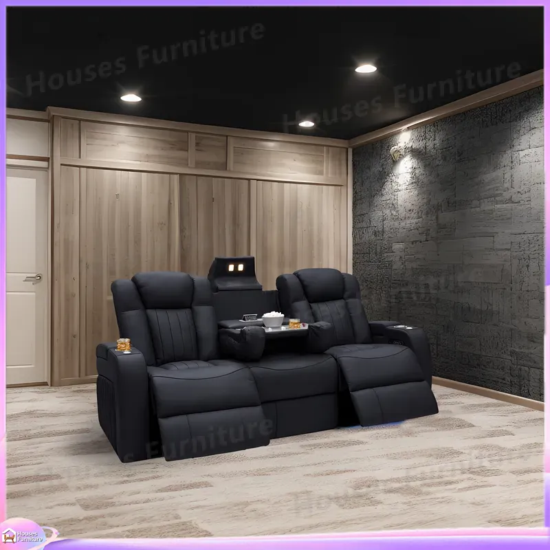 Kursi Sofa Recliner Kulit untu - Home Cinema Recliner Chairs ulasan dan harga