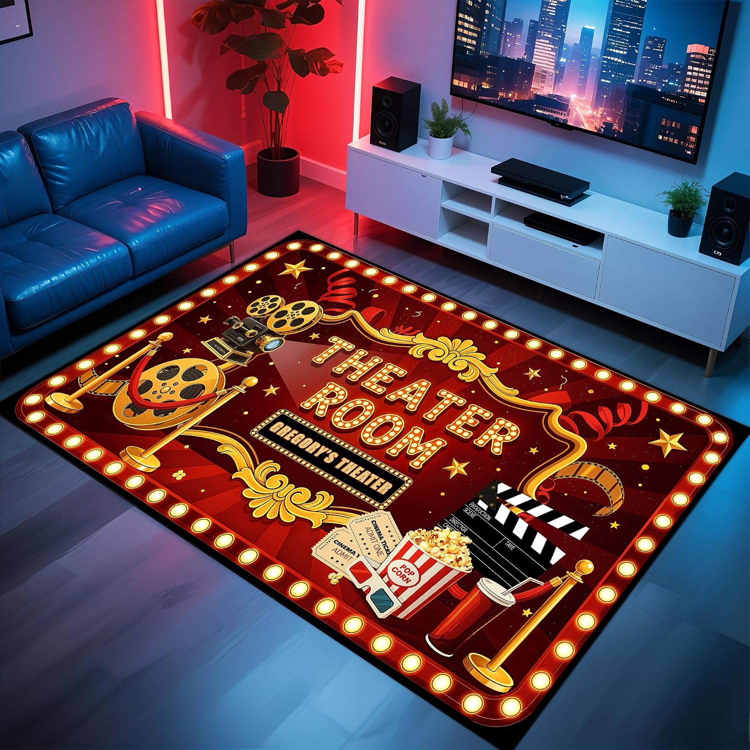 Karpet Bioskop dengan Huruf Ku - Home Cinema Experience ulasan dan harga